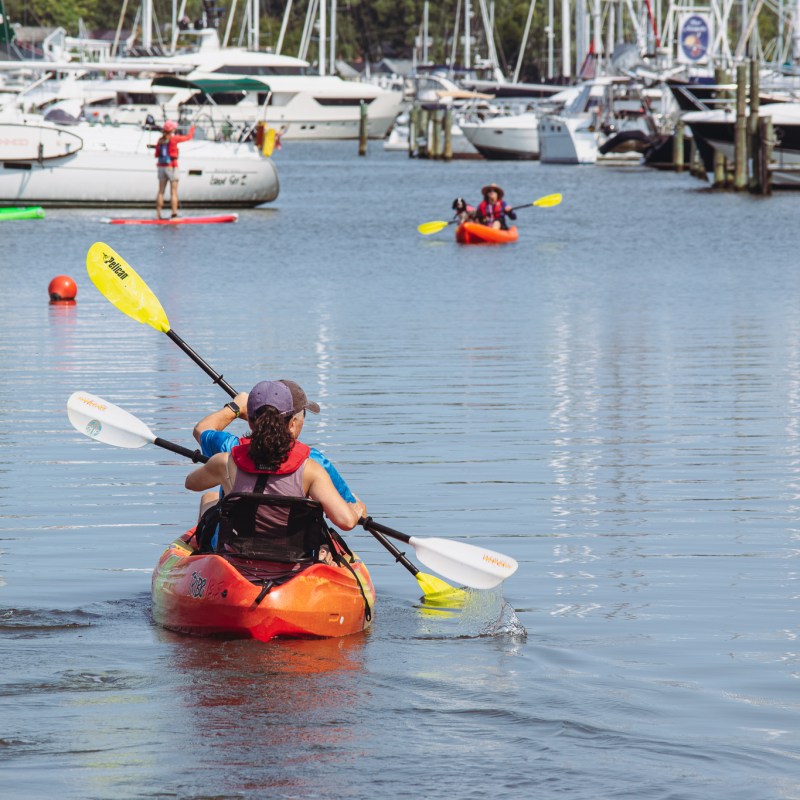 Kayaking on Back Creek
