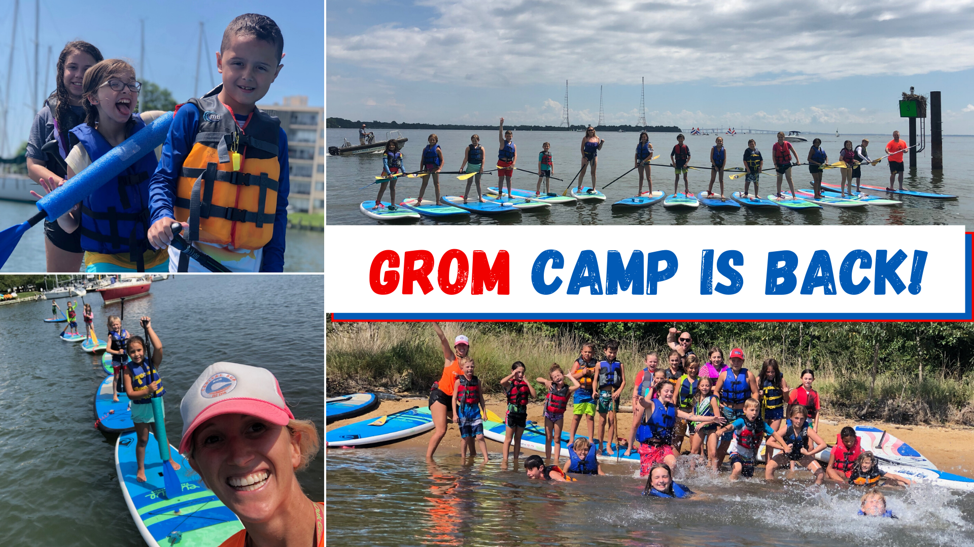 GROM CAMP IS BACK! SUP Kids Camp 2020